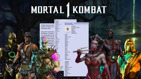 mortal kombat 1 leak|Mortal Kombat 1 characters: leaks, rumours,。